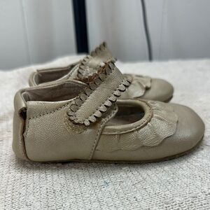 Livie & Luca Baby Infant Ruche Mary Jane Flats Champagne 12-18m Shoes 12m 18m
